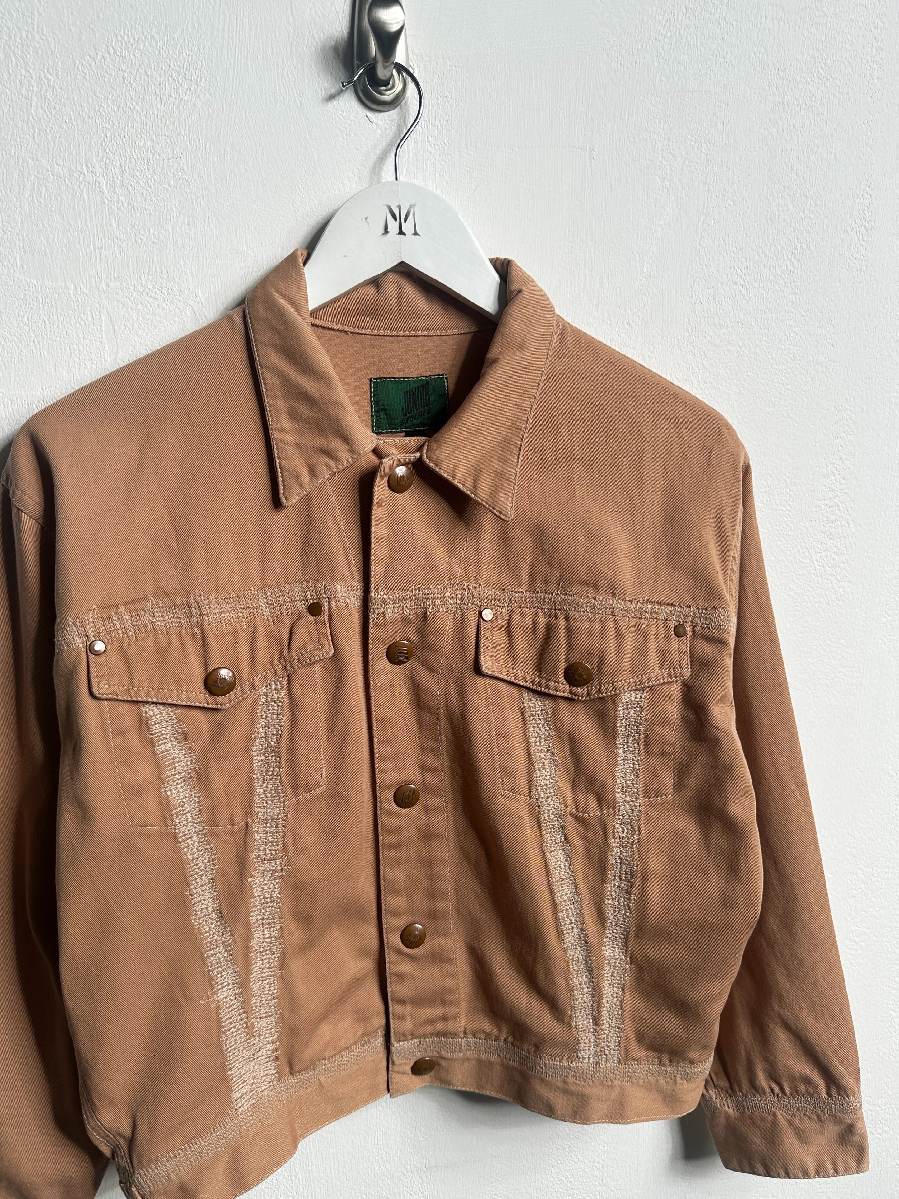 JEAN PAUL GAULTIER - 1990s BOXY FIT DENIM JACKET WITH STITCHING DETAILS