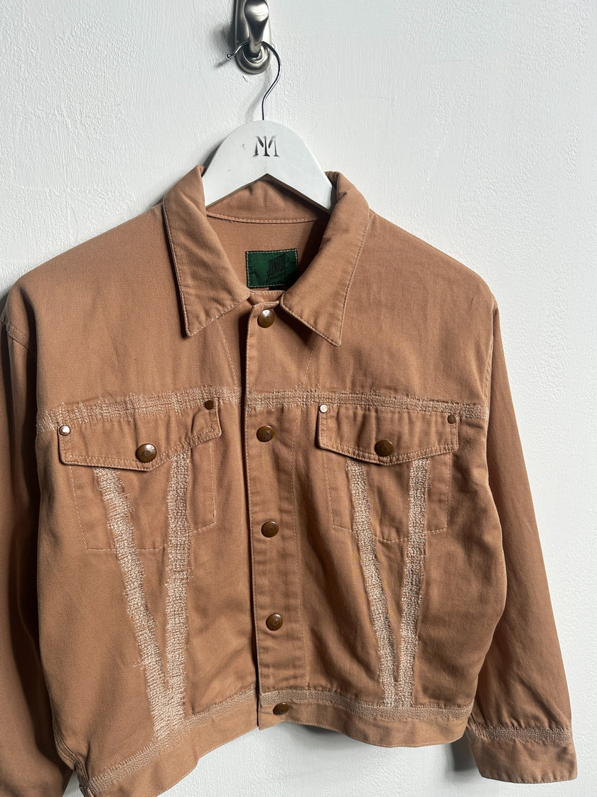 JEAN PAUL GAULTIER - 1990s BOXY FIT DENIM JACKET WITH STITCHING DETAILS