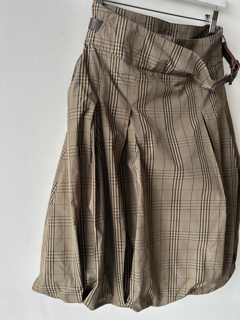 ITALIAN LABEL early 2000s BALLOON SKIRT WITH WRAP FRONT WAIST