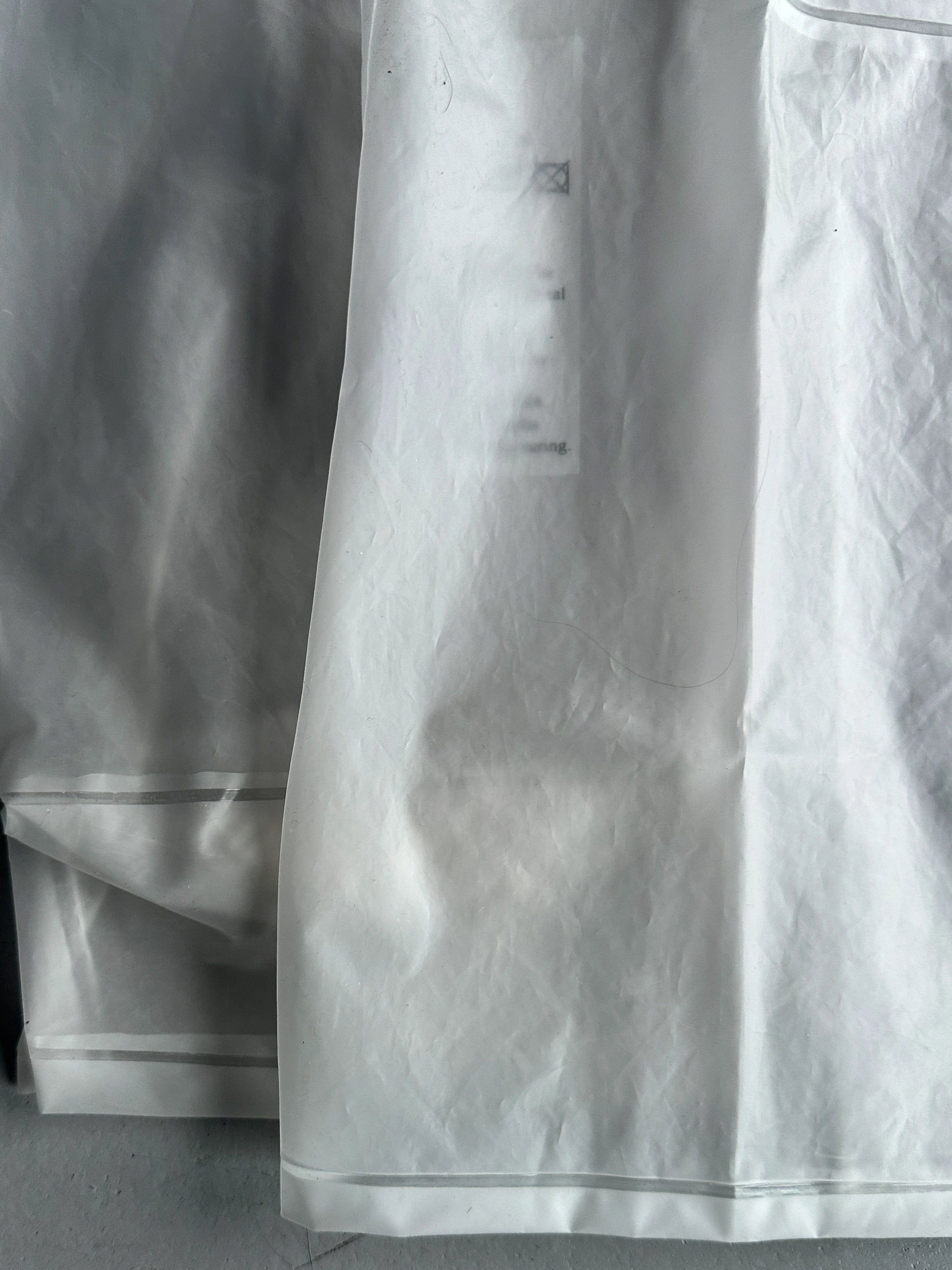 ARMANI JEANS - 2000s SAMPLE SEMI TRANSLUCENT SHACKET