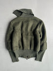 ALVIERO MARTINI - F/W 2009 BOMBER JACKET WITH ELONGATED RIBBED CUFFS