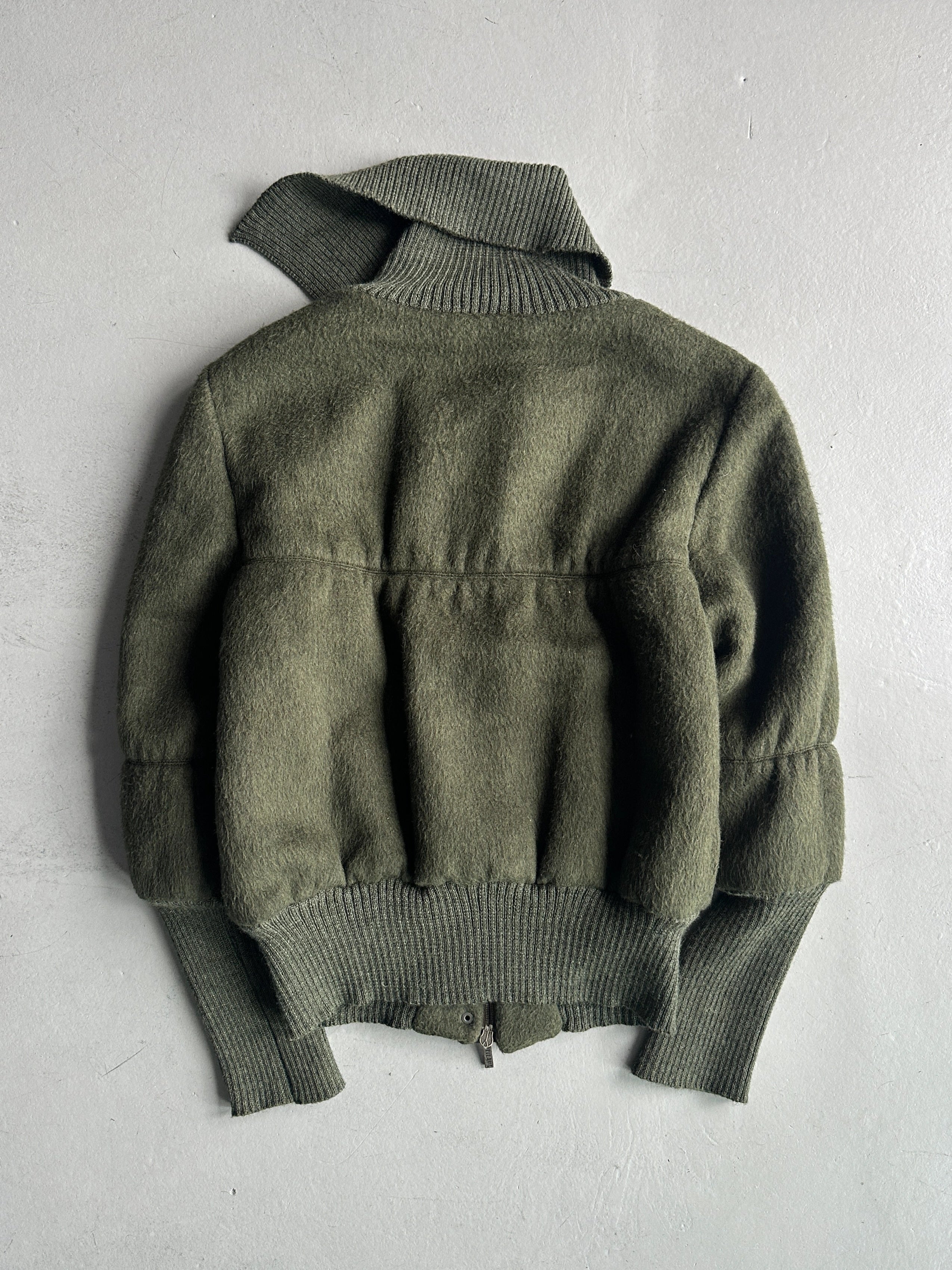 ALVIERO MARTINI - F/W 2009 BOMBER JACKET WITH ELONGATED RIBBED CUFFS