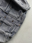 ARMANI JEANS - early 1990s WOOL LINING DENIM BOMBER JACKET