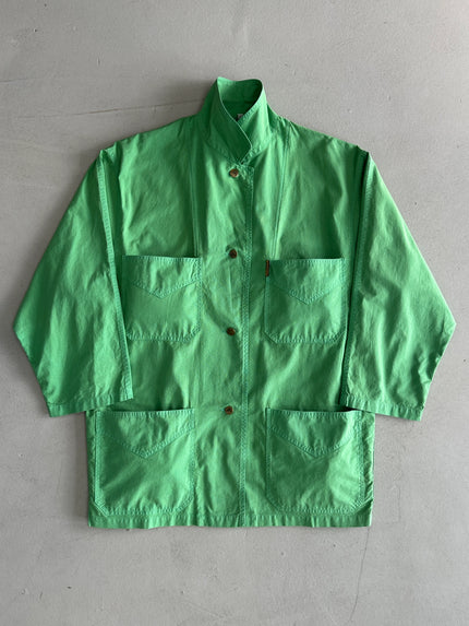 EMPORIO ARMANI - 1980s OVERSIZED POCKET SHACKET WITH CROPPED SLEEVE