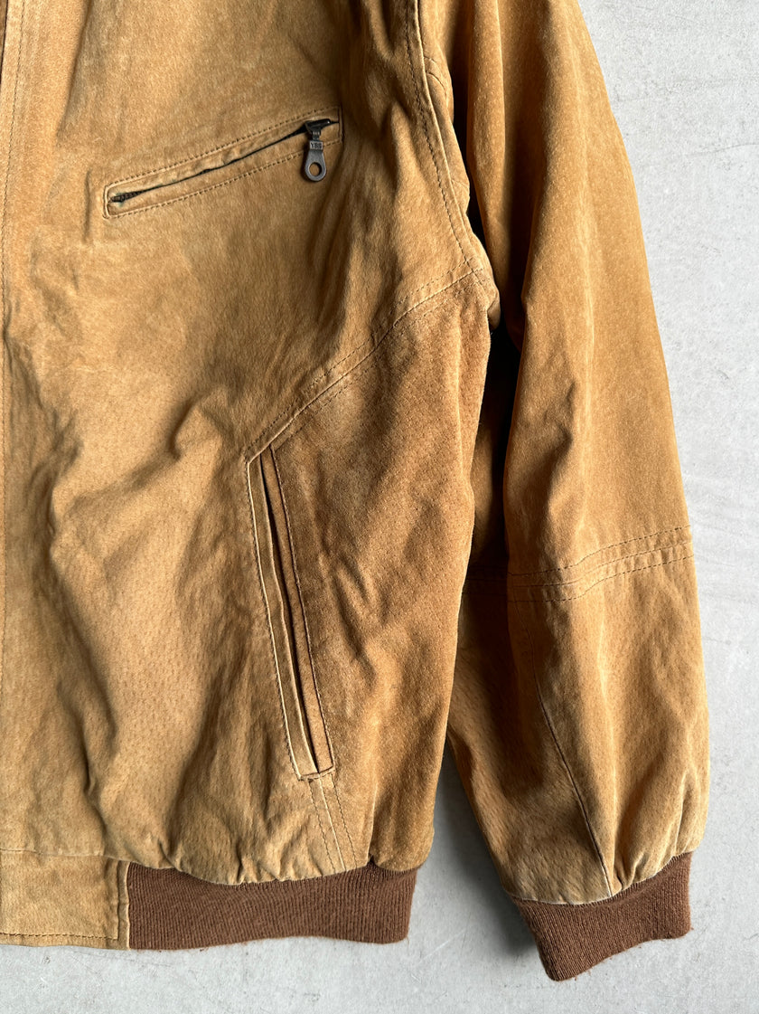1980s SUEDE BOMBER JACKET