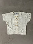 SANDRO PARIS- 1990s BUTTONED BLOUSE