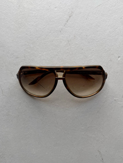 GUCCI - 2010s OVERSIZED AVIATOR SUNGLASSES