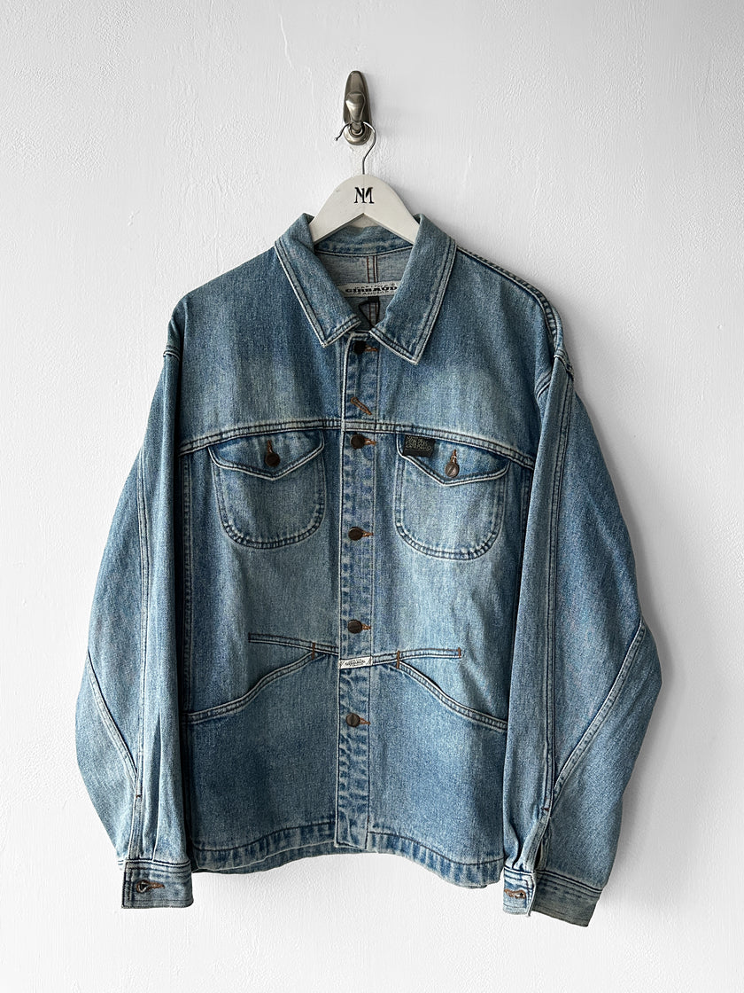 MARITHÉ + FRANÇOIS GIRBAUD - 1980s STONE WASHED DENIM JACKET