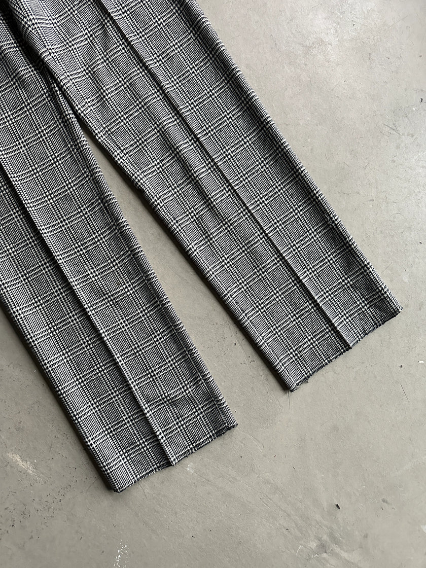 ETRO - 1990s CHECKED PLAID TAILORED TROUSERS