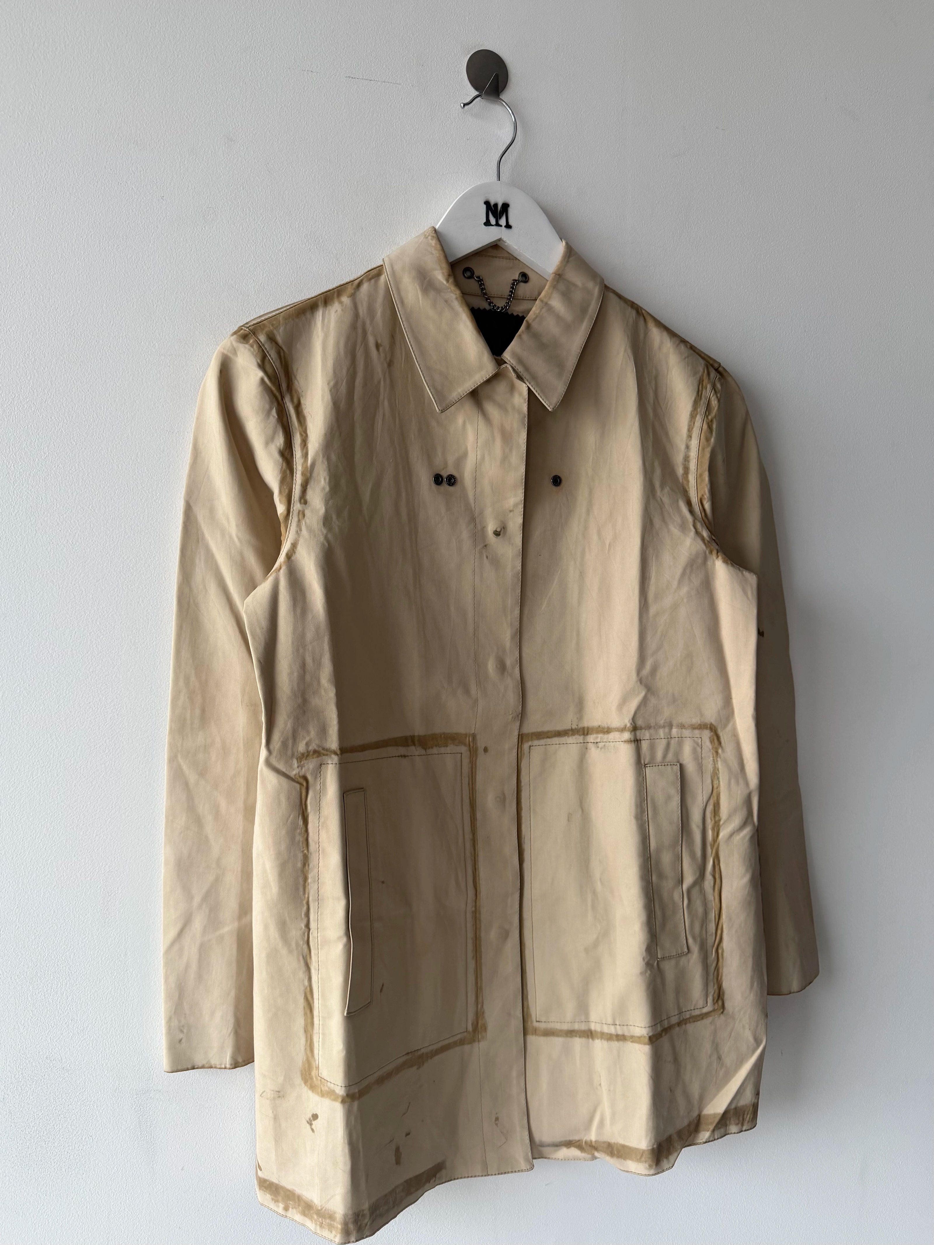 PRADA - 2000s DISTRESSED LOOK WAXED JACKET