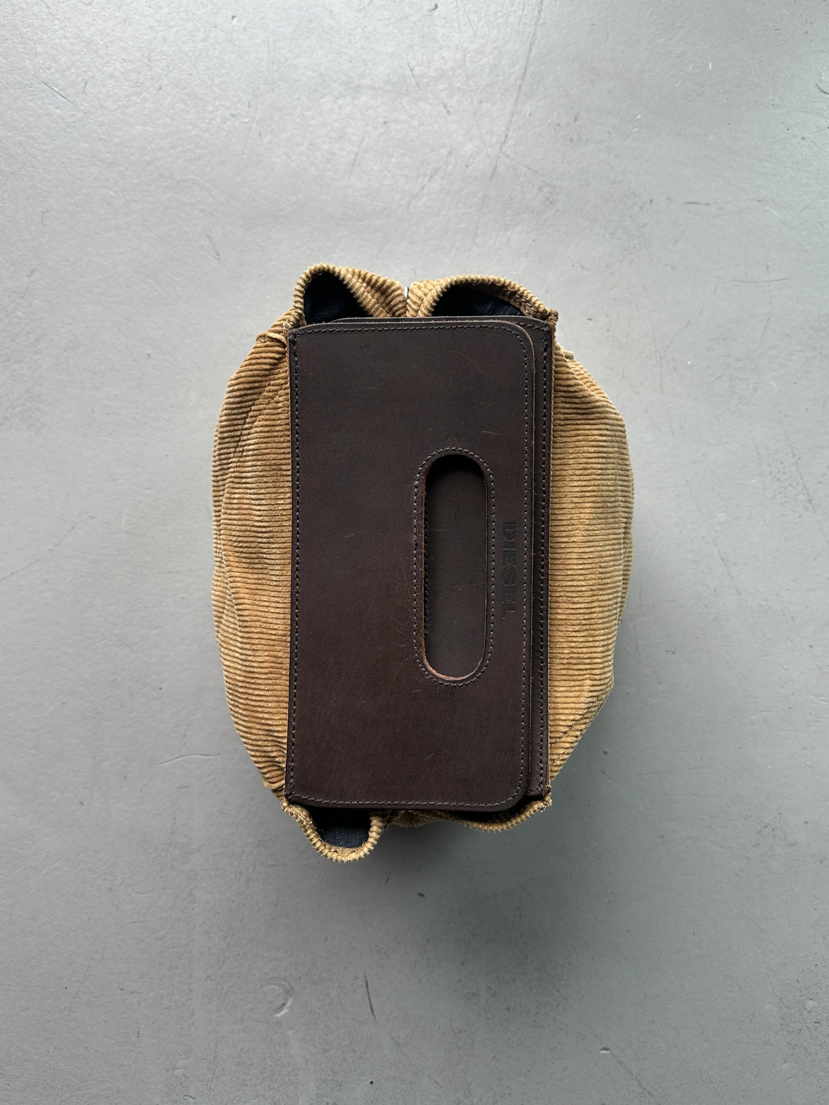 DIESEL SPARE PARTS - 2000s CORDUROY BOX BAG
