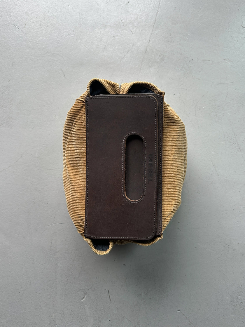 DIESEL SPARE PARTS - 2000s CORDUROY BOX BAG