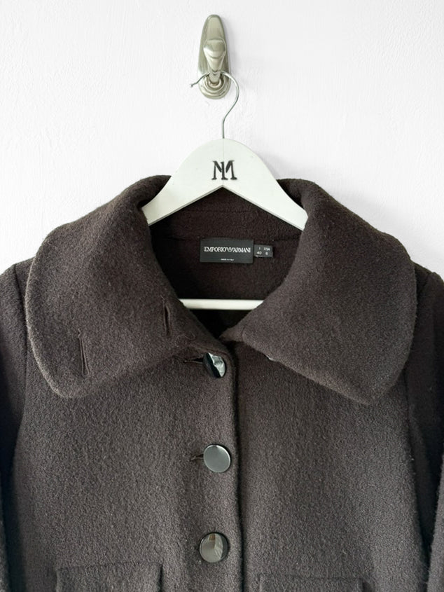 EMPORIO ARMANI - F/W 2015 WOOL JACKET WITH LAYERED SLEEVE