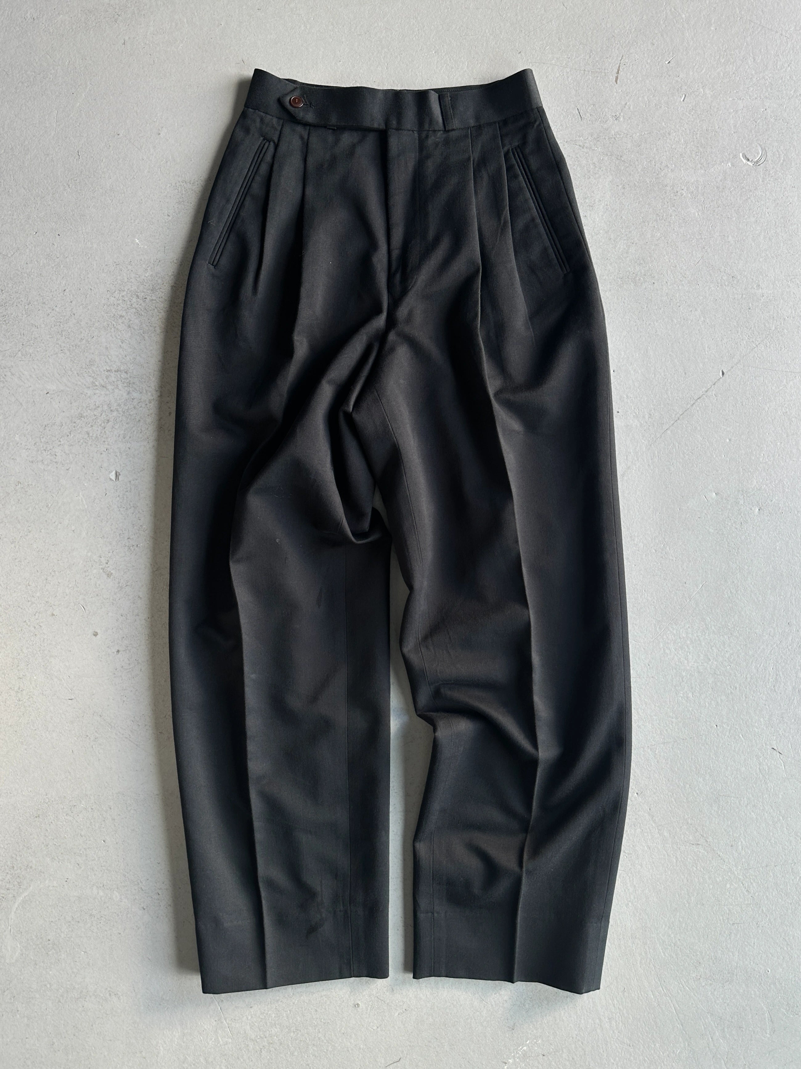 JEAN PAUL GAULTIER HOMME - 1990s HIGH WAIST TAILORED TROUSERS WITH FRONT PLEATS