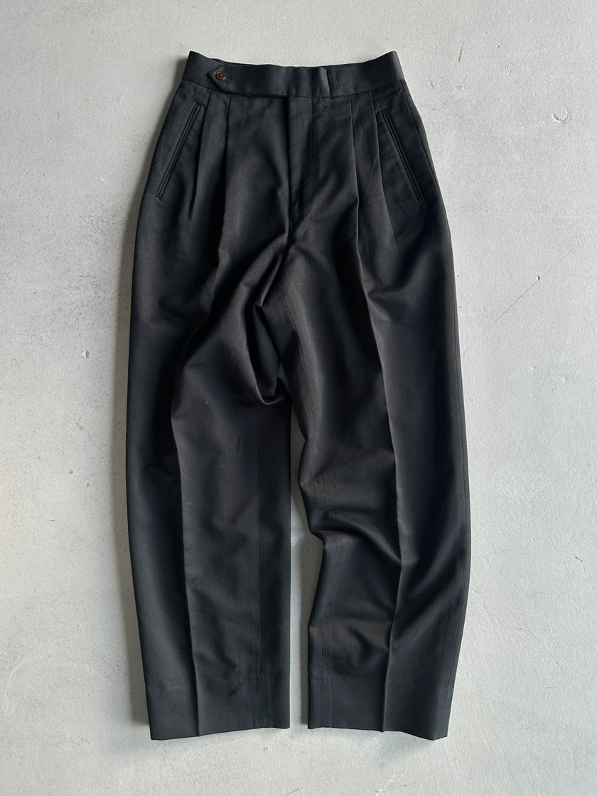 JEAN PAUL GAULTIER HOMME - 1990s HIGH WAIST TAILORED TROUSERS WITH FRONT PLEATS
