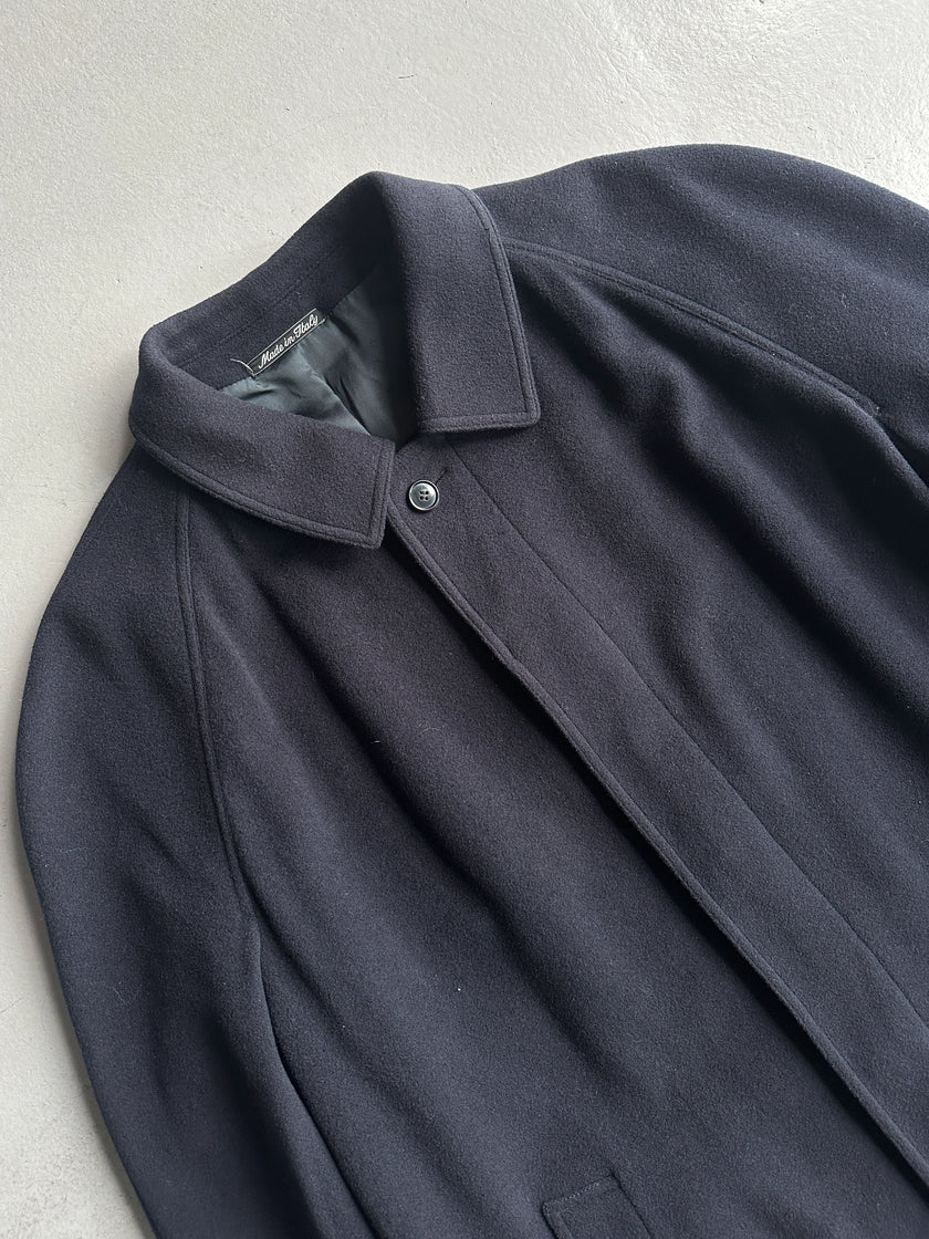 EMPORIO ARMANI - 1980s DROPPED SHOULDERS LONG COAT