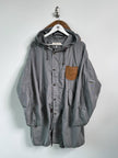 EMPORIO ARMANI - late 1990s MICRO CHECK HOODED PARKA