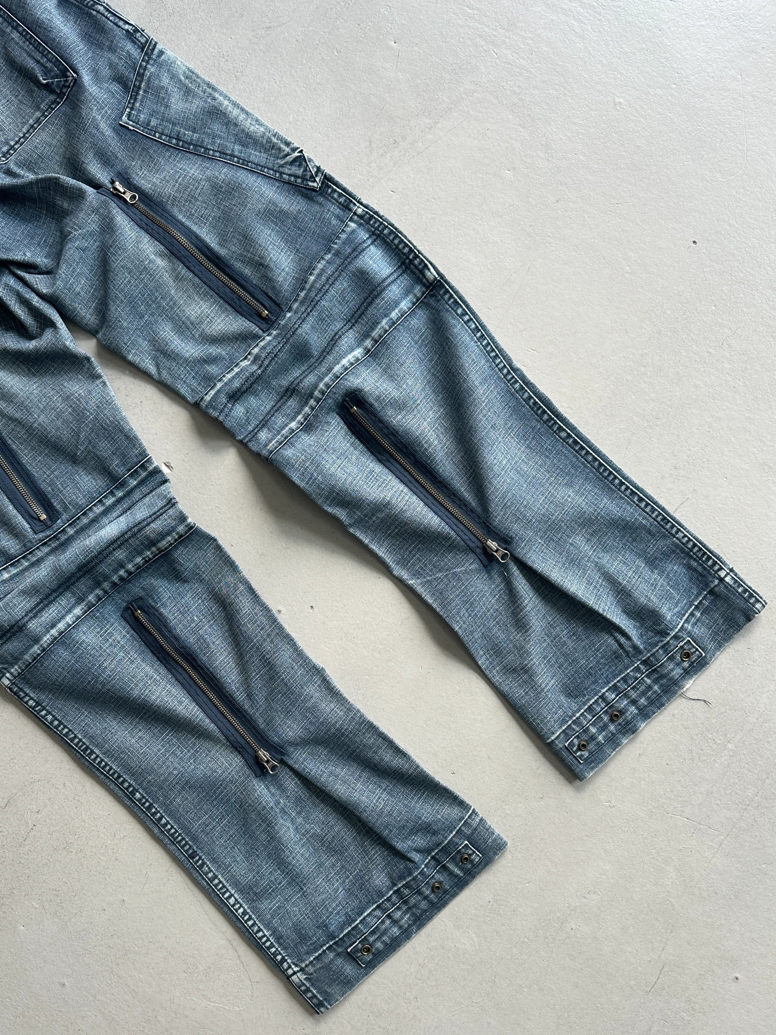 2000s WIDE LEG CARGO JEANS