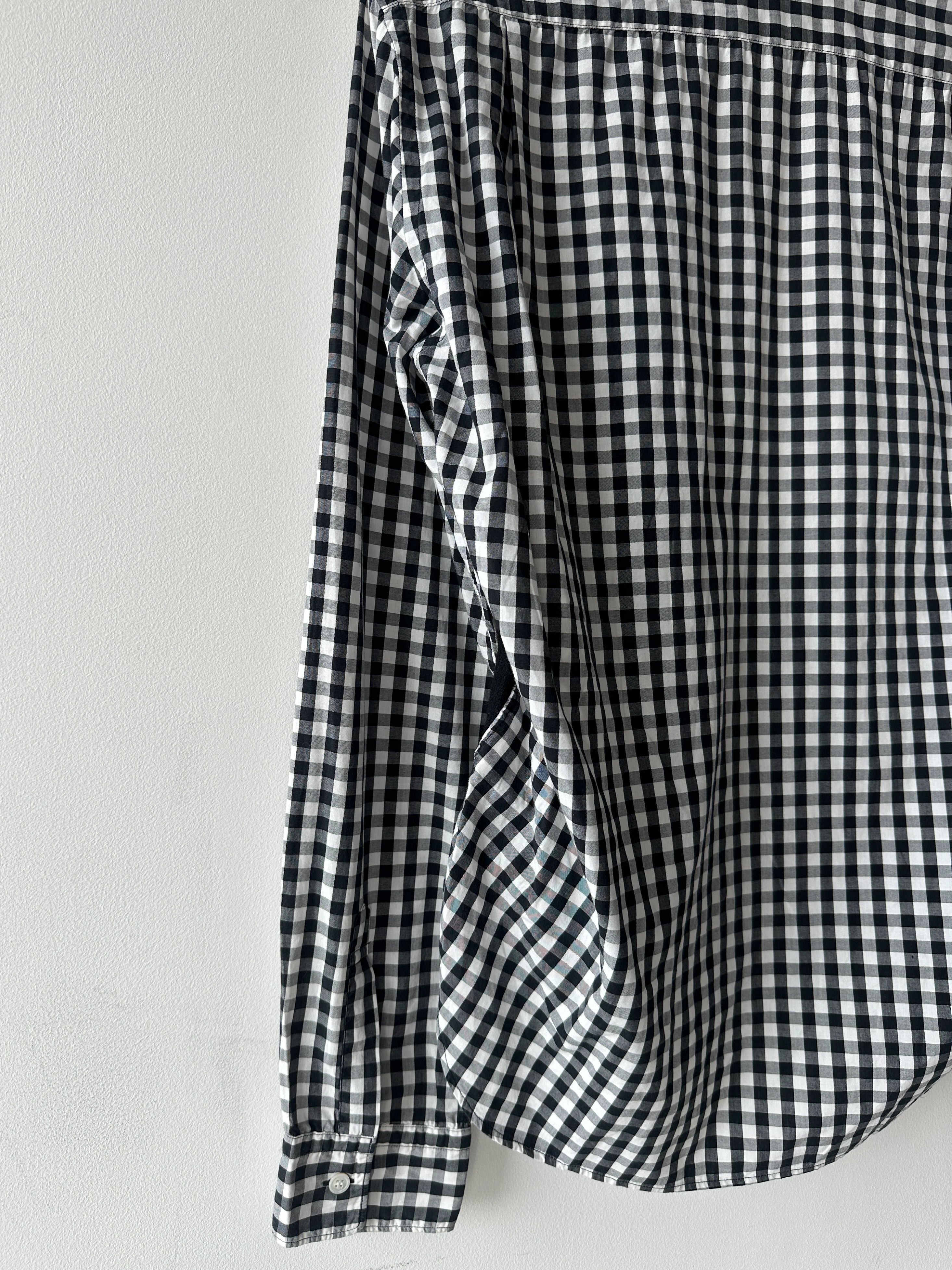 COMME DES GARÇONS HOMME - A/W 2008 RUCHED FRONT GINGHAM SHIRT
