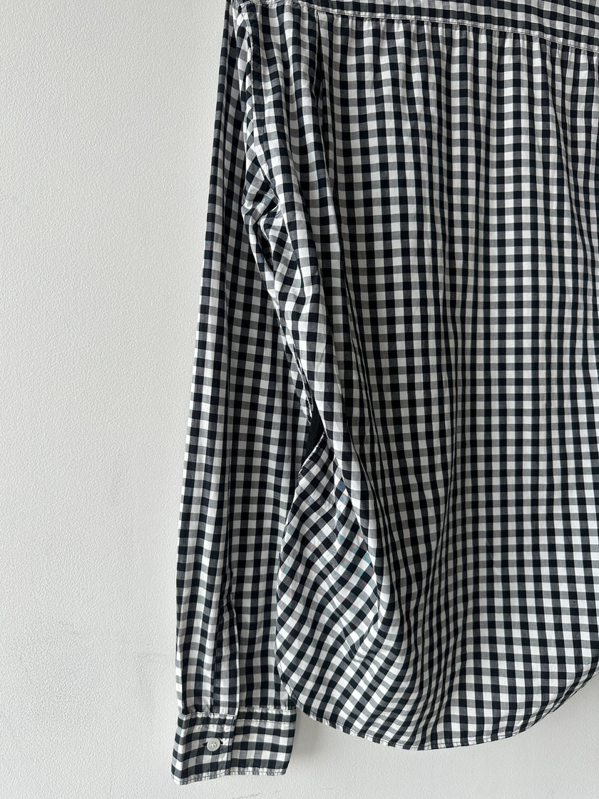 COMME DES GARÇONS HOMME - A/W 2008 RUCHED FRONT GINGHAM SHIRT