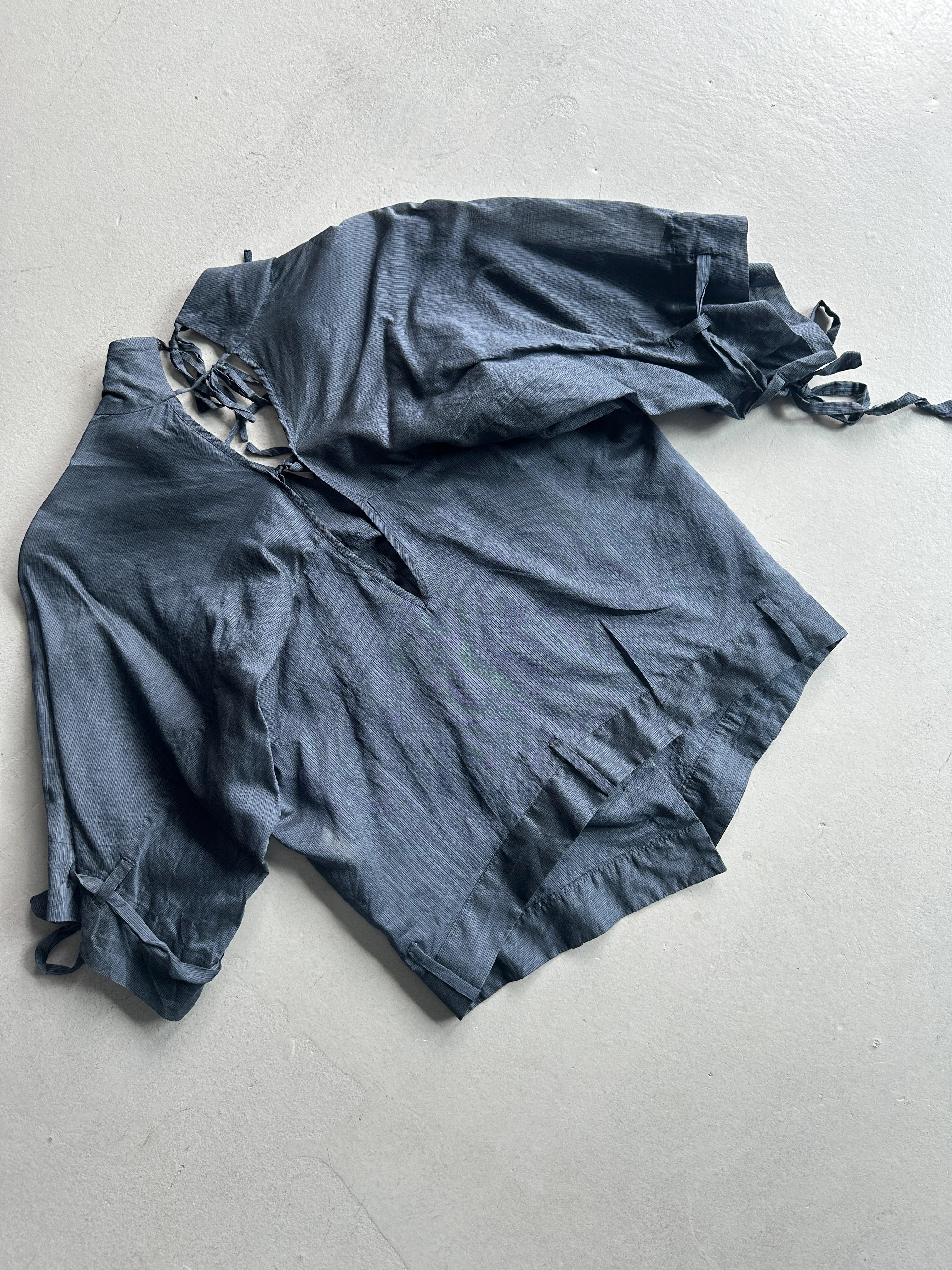 MARITHÉ + FRANÇOIS GIRBAUD -  S/S 2010 DECONSTRUCTED HEM BUTTONED BLOUSE