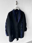 UNDERCOVER - F/W 2014 OVERSIZED DECONSTRUCTED WOOL COAT WITH RAW EDGES