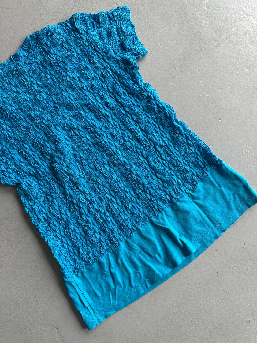 ISSEY MIYAKE HaaT - S/S 2001 LAYERED RUCHED T-SHIRT