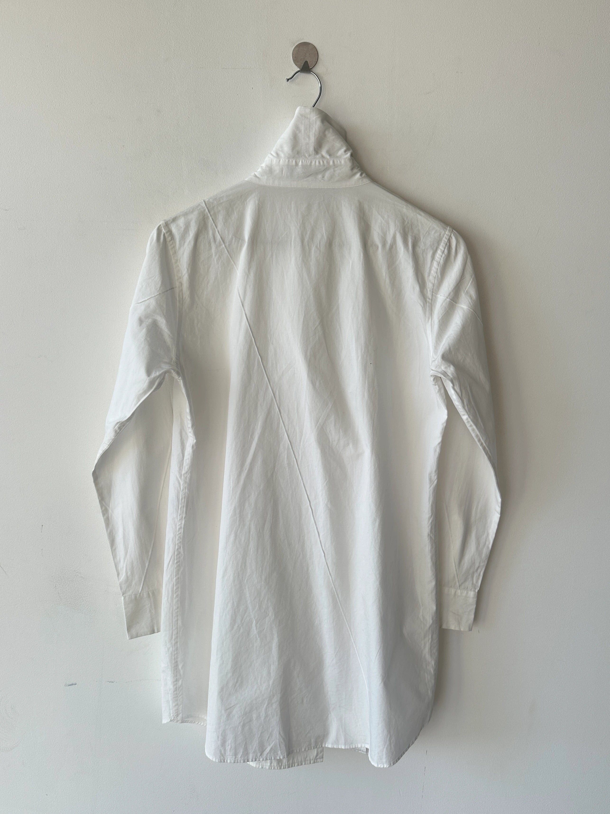 ISSEY MIYAKE - F/W 2009 LONG TUNIC SHIRT WITH SHAWL COLLAR