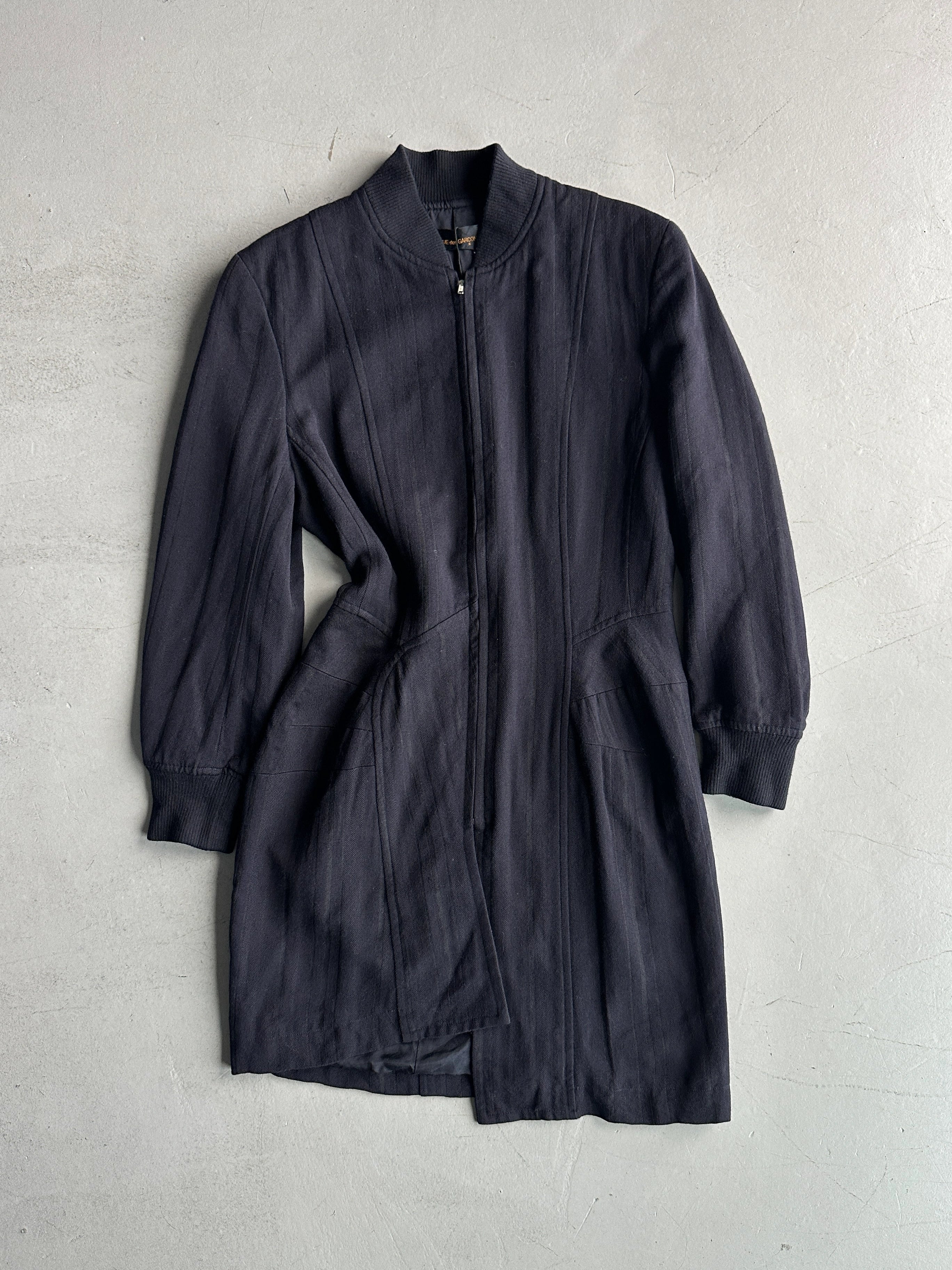 COMME DES GARÇONS - 1990s ASYMMETRICAL FRONT ZIPPED JACKET