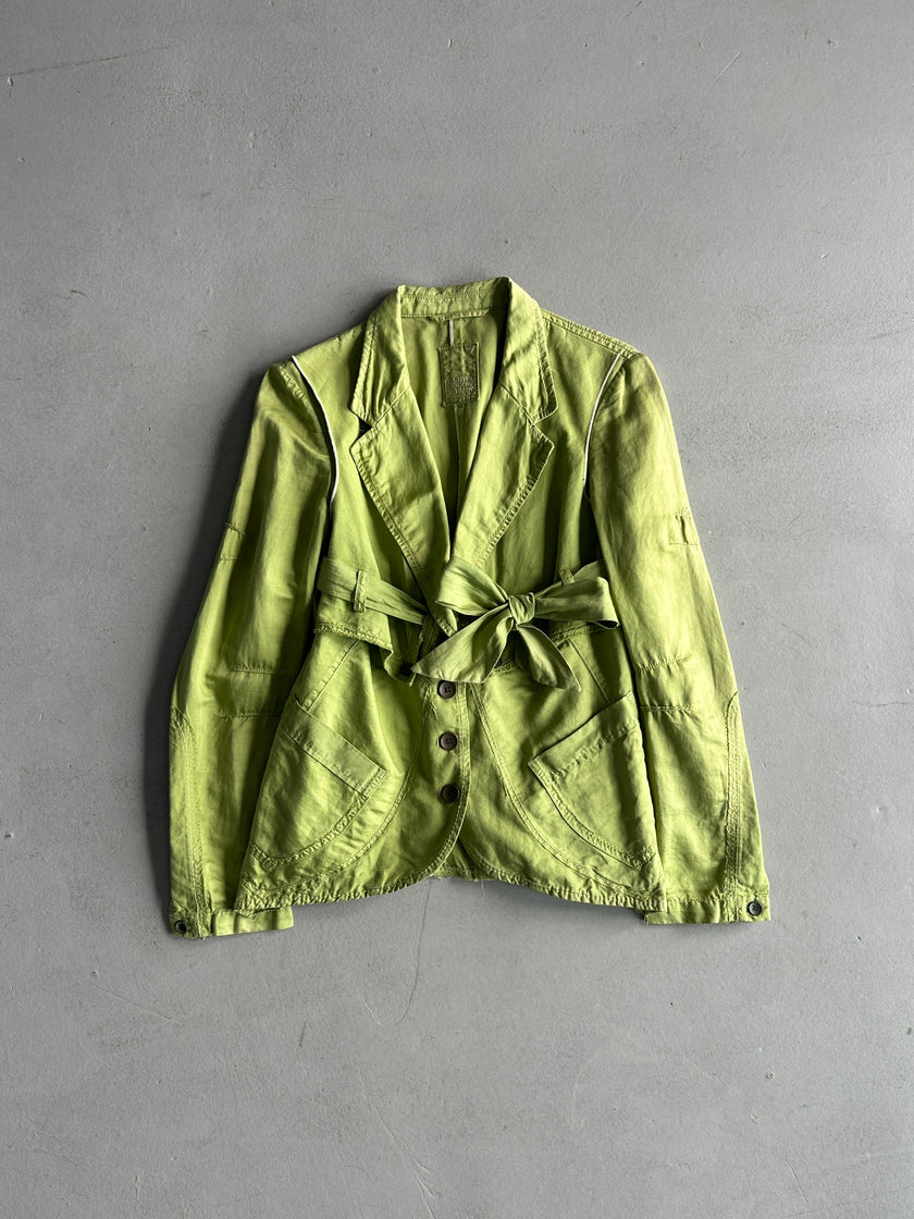 MARITHÉ + FRANÇOIS GIRBAUD - S/S 2006 TIE FRONT COTTON BLAZER