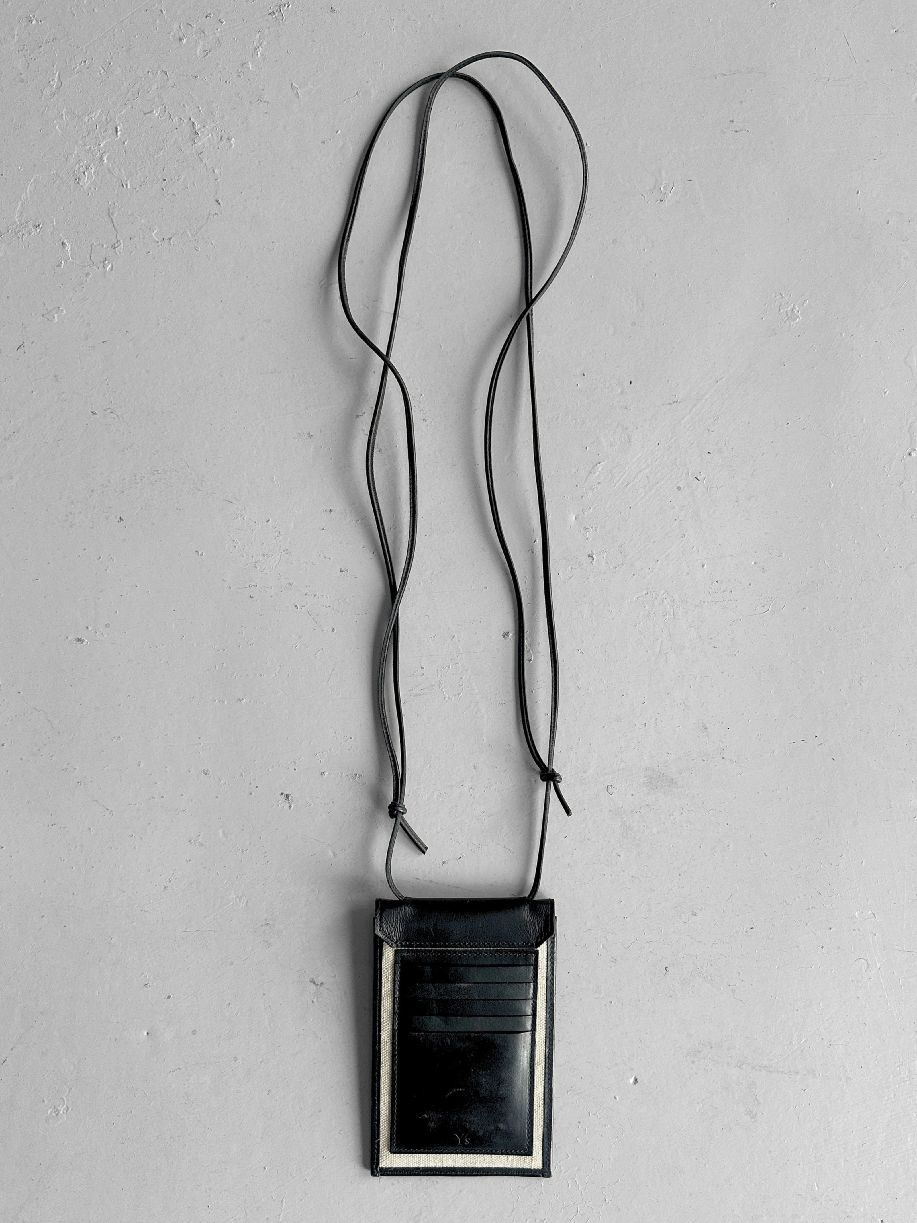 YOHJI YAMAMOTO Y'S - early 2000s LEATHER POUCH BAG