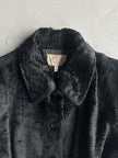 ARMANI JEANS - F/W 1996 FAUX SHEARLING JACKET WITH BELT AT WAIST