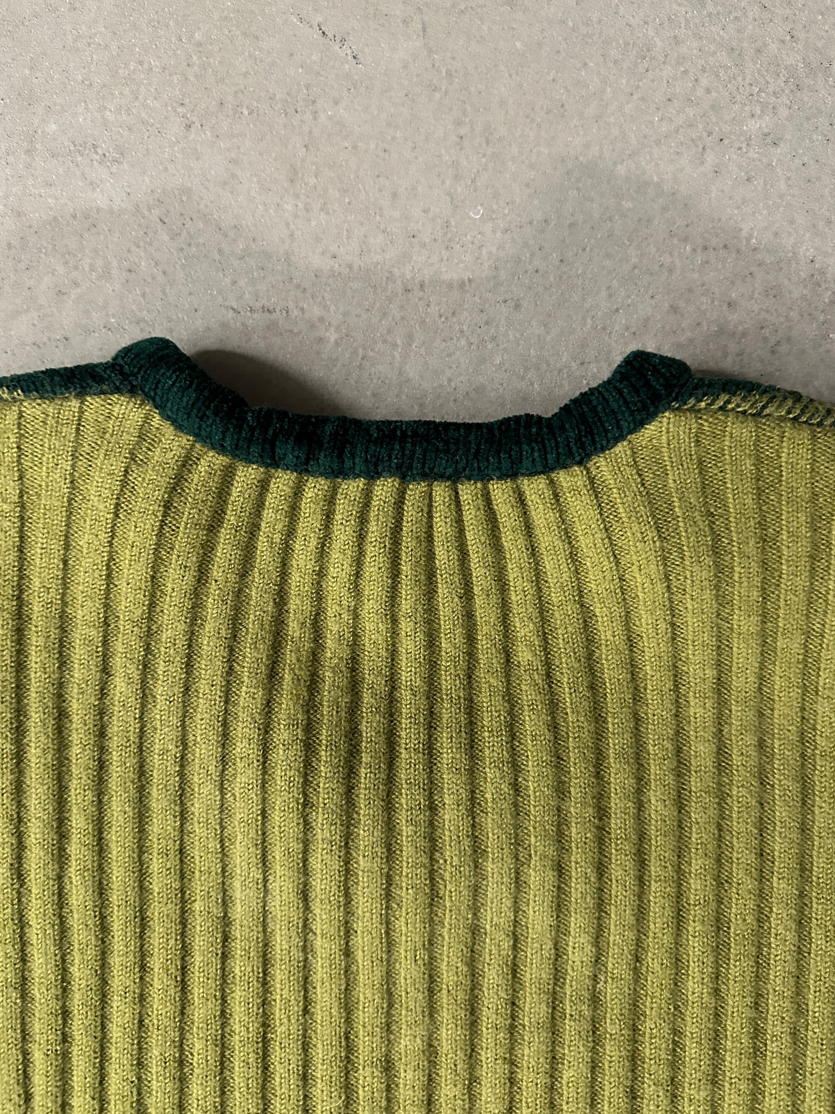 1980s V NECK KNITTED JUMPER