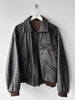 VERSACE - 1990S LEATHER BOMBER JACKET