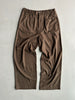 PLANTATION ISSEY MIYAKE - 1990s BRUSHED SILK WIDE LEG TROUSERS