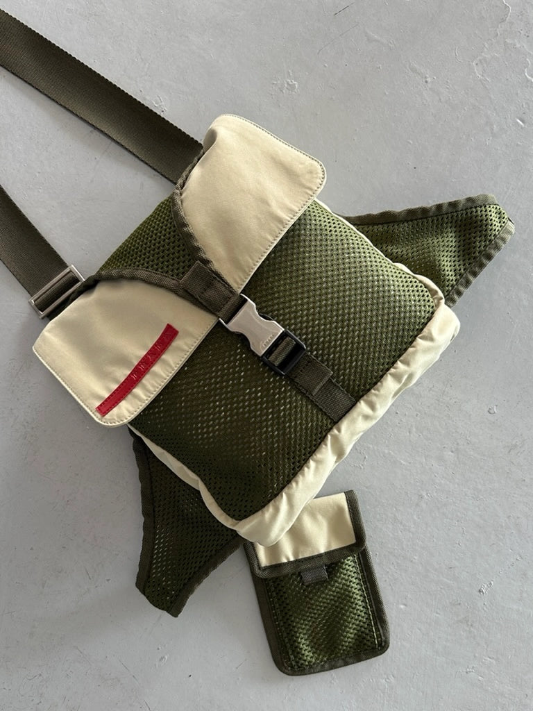 PRADA - early 2000s TECHNICAL HARNESS BAG