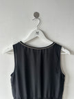 COP COPINE - 2000s ASYMMETRIC SATIN DRESS WITH CHAIN NECKLINE