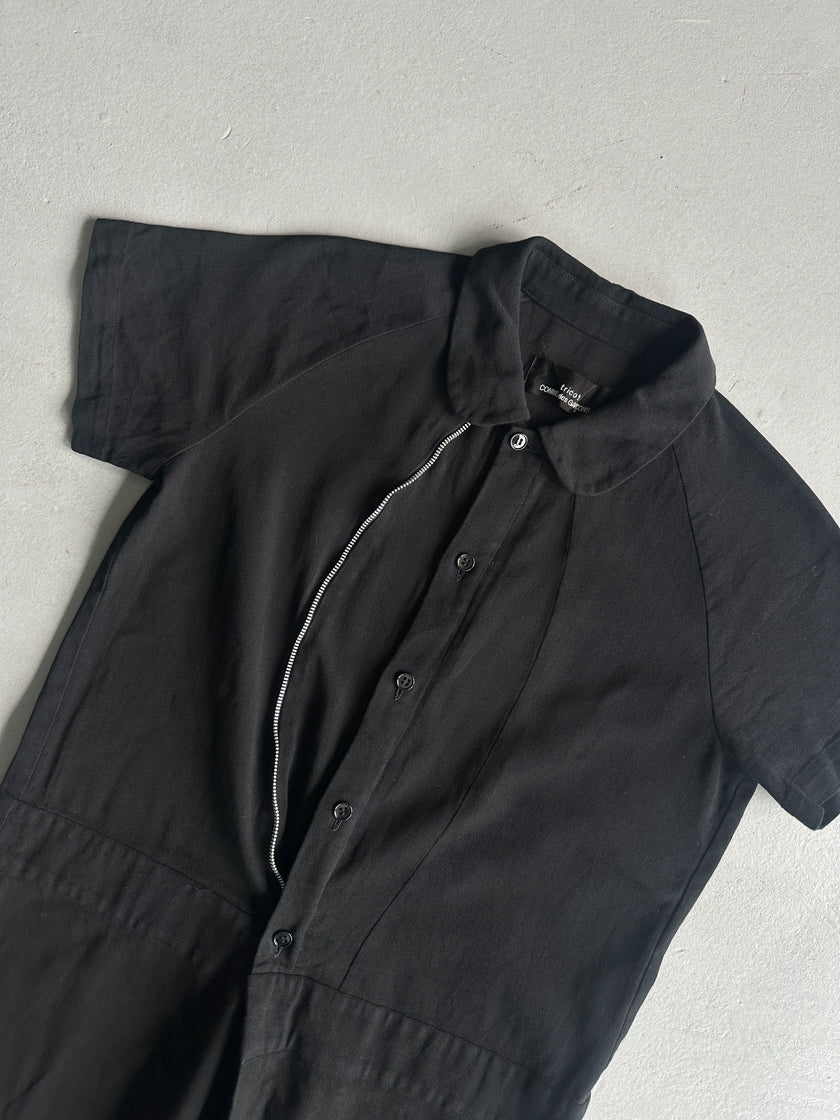 COMME DES GARÇONS TRICOT - 2000s COLLARED MAXI DRESS