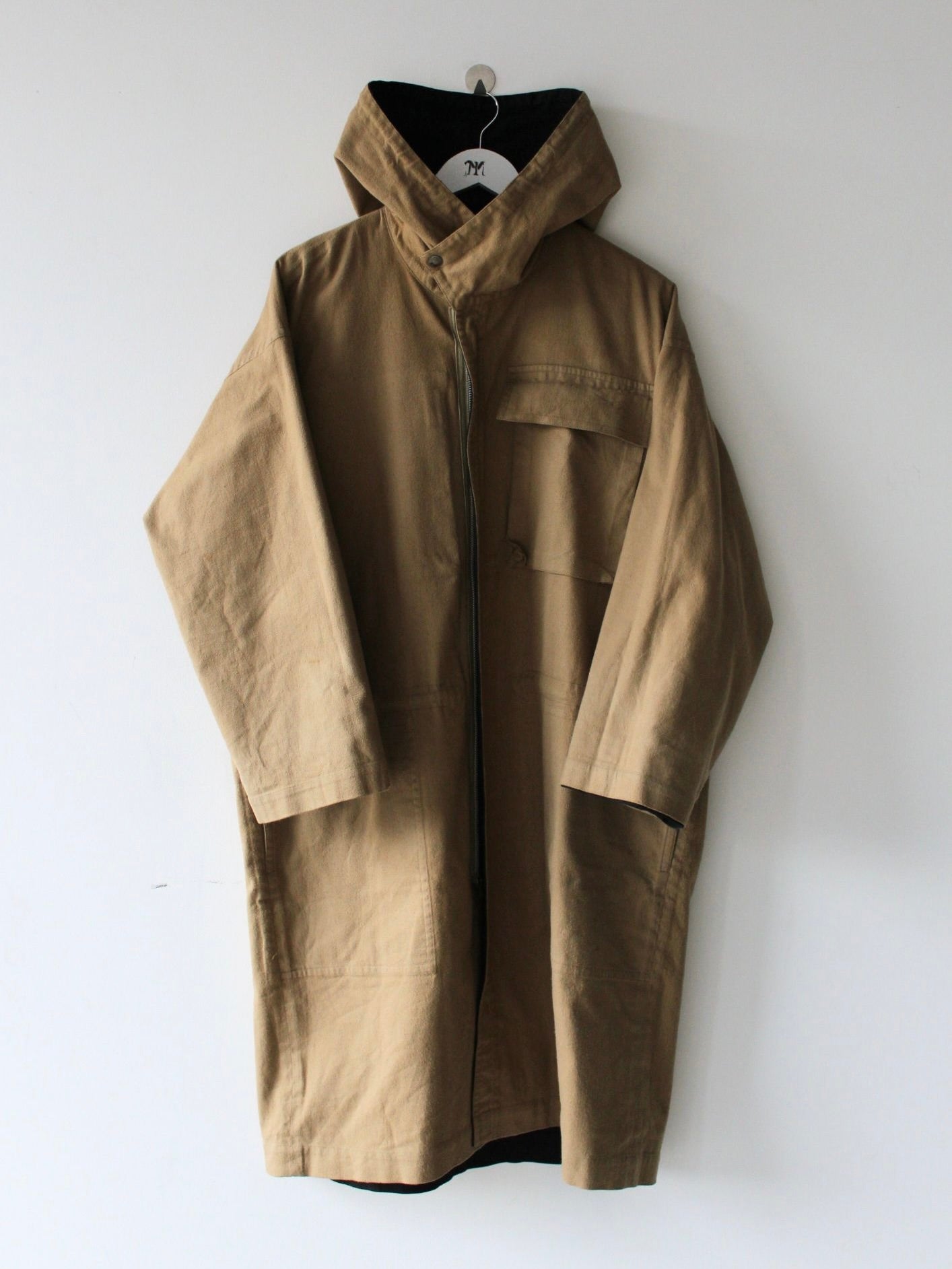 ISSEY MIYAKE - late 1970s REVERSIBLE HOODED PARKA COAT