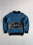 GIANFRANCO FERRÉ - 1980s JACQUARD PRINT KNIT JUMPER