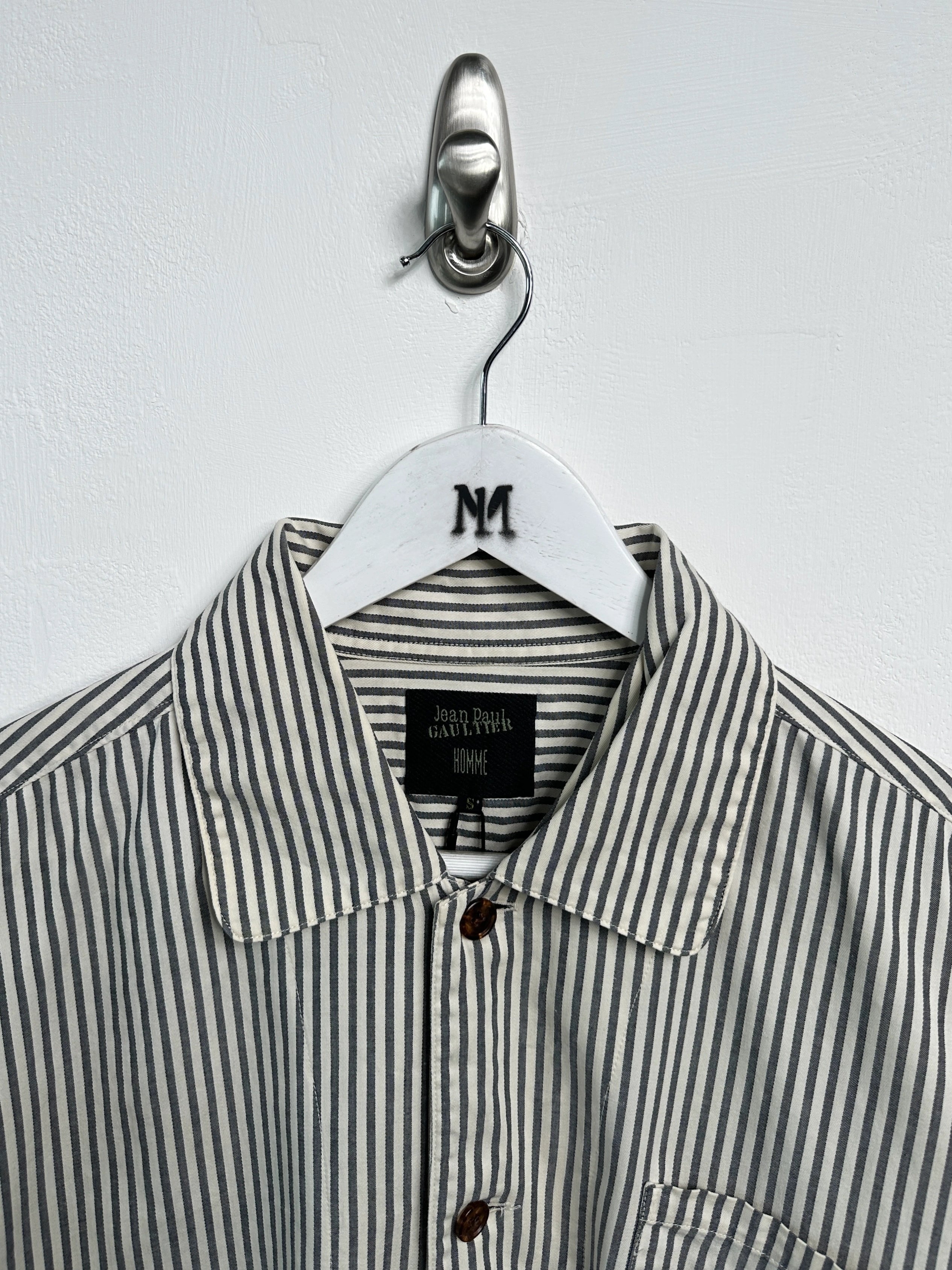 JEAN PAUL GAULTIER - 1990s RELAXED FIT STRIPED SHACKET
