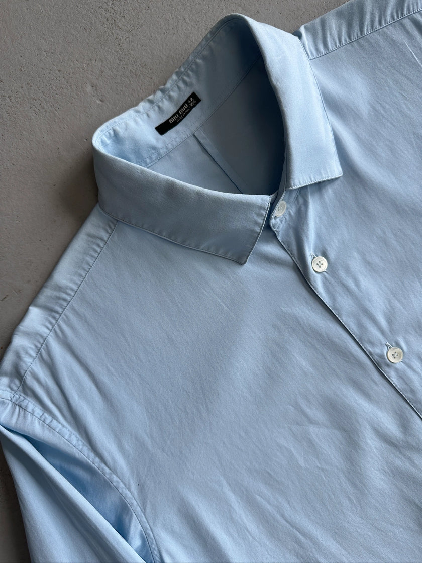 MIU MIU - 2000s FRENCH CUFFS LONG SLEEVE SHIRT