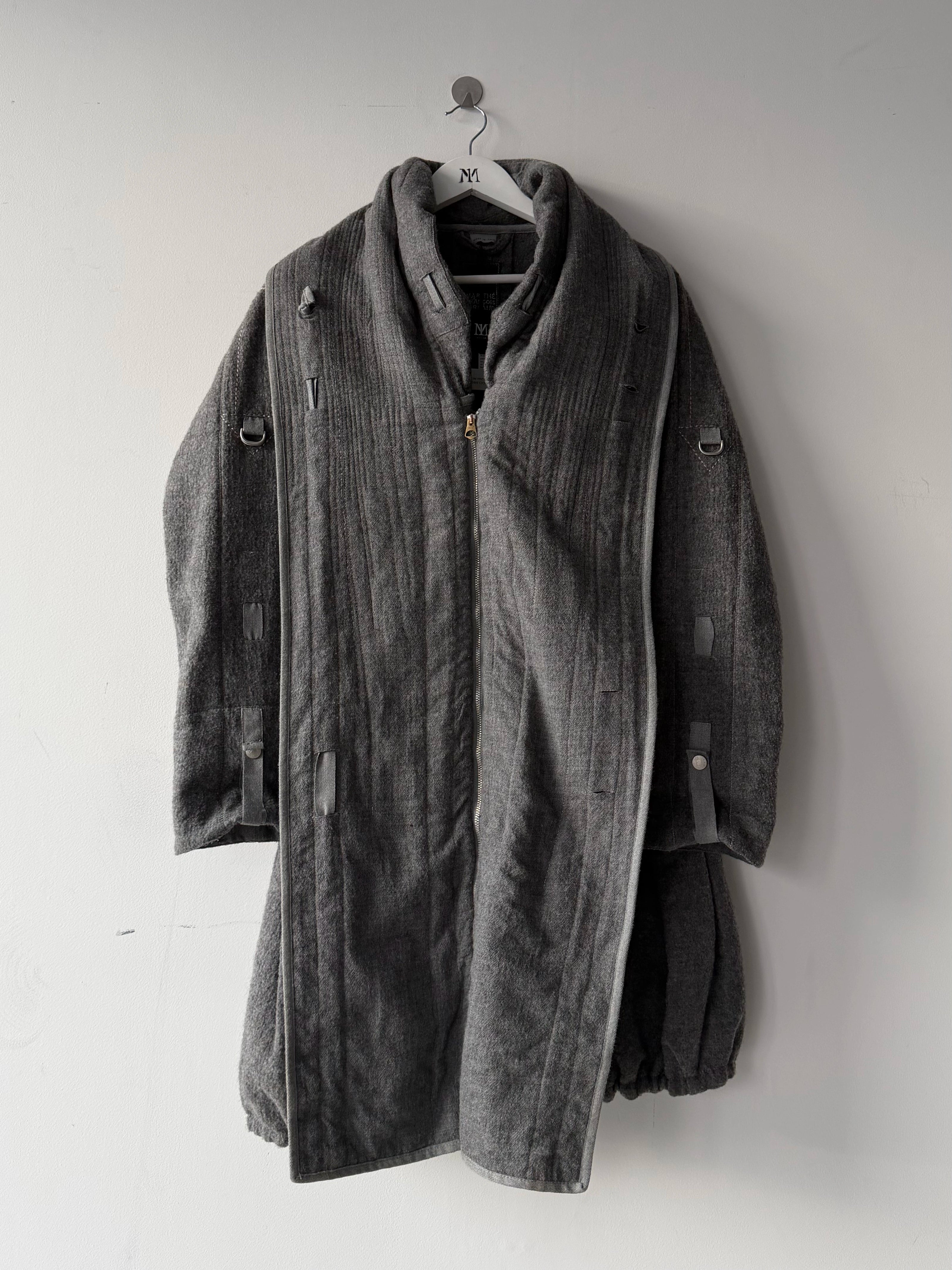MARITHÉ + FRANÇOIS GIRBAUD - F/W 2008 RUCHED FRONT ADJUSTABLE WOOL JACKET