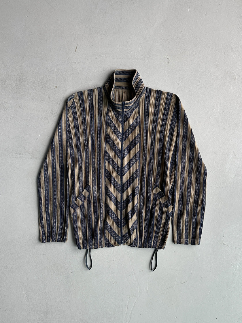 ISSEY MIYAKE PLEATS PLEASE - S/S 2001 ZIPPED PLEATED JACKET
