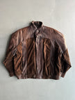 SPANISH LABEL 1980s PANELED LEATHER JACKET
