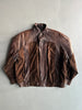 SPANISH LABEL 1980s PANELED LEATHER JACKET