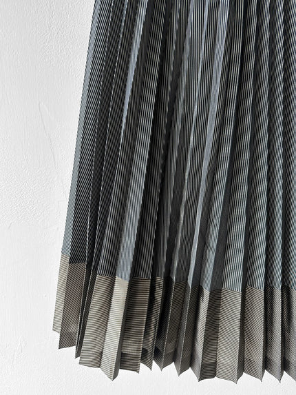 HIROKO KOSHINO - late 1990s PLEATED MAXI SKIRT