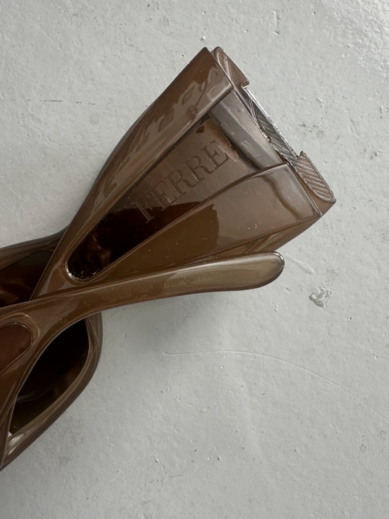 GIANFRANCO FERRÉ - 2000s OVERSIZED WRAPAROUND SUNGLASSES