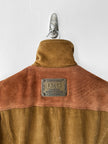 DOLCE & GABBANA - F/W 2002 CORDUROY COAT WITH CONTRASTING SUEDE FRONT PANEL