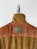 DOLCE & GABBANA - F/W 2002 CORDUROY COAT WITH CONTRASTING SUEDE FRONT PANEL